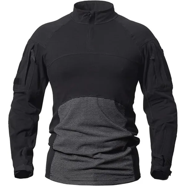 חולצה טקטית שחורה COMBAT
