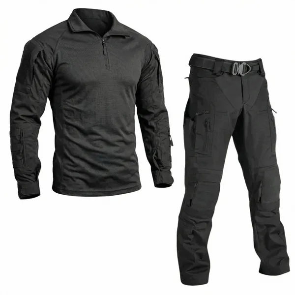 מדים טקטיים שחורים PIONEER